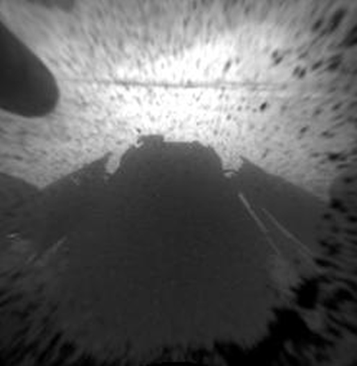 Curiosity's Front View, Linearized